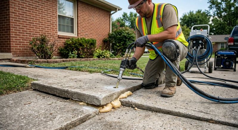 Concrete Poly Jacking in West Des Moines, IA