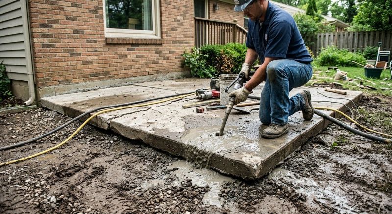 Patio Leveling in Des Moines, IA