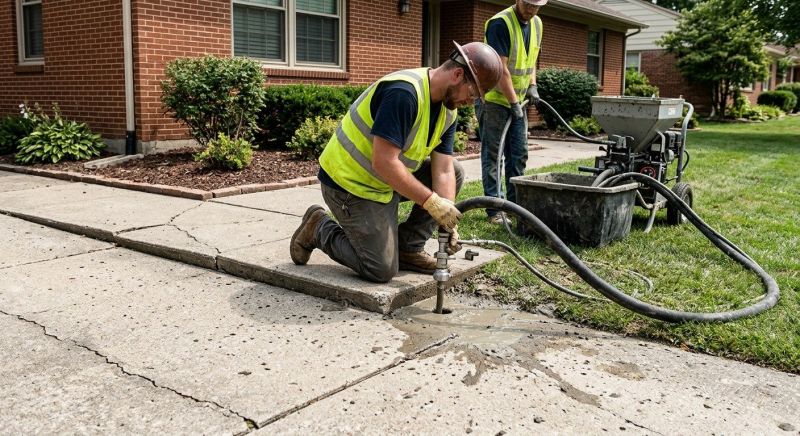 Sidewalk Leveling in Columbus, OH